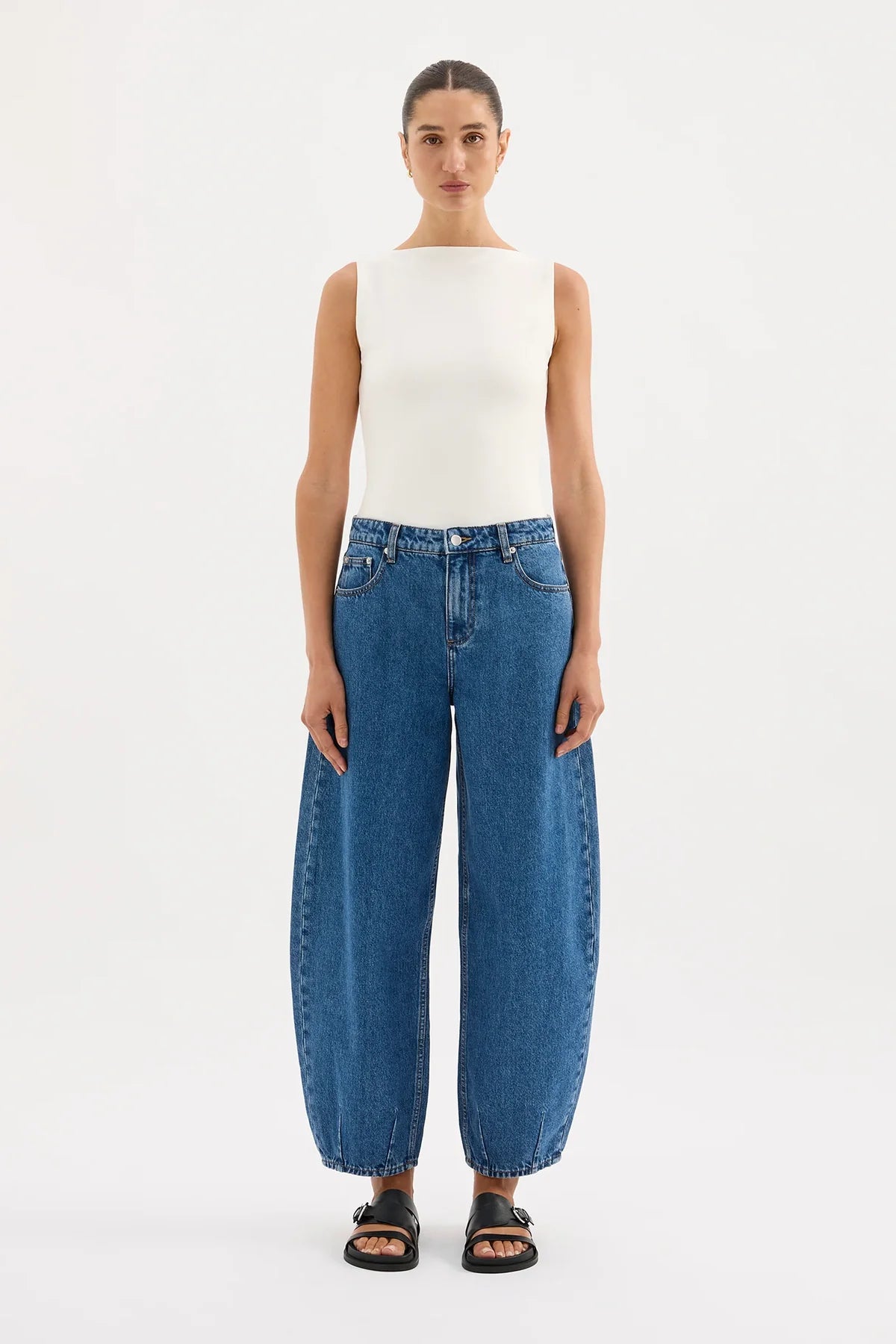 Best Seller - Organic Barrel Jean in Royal Blue