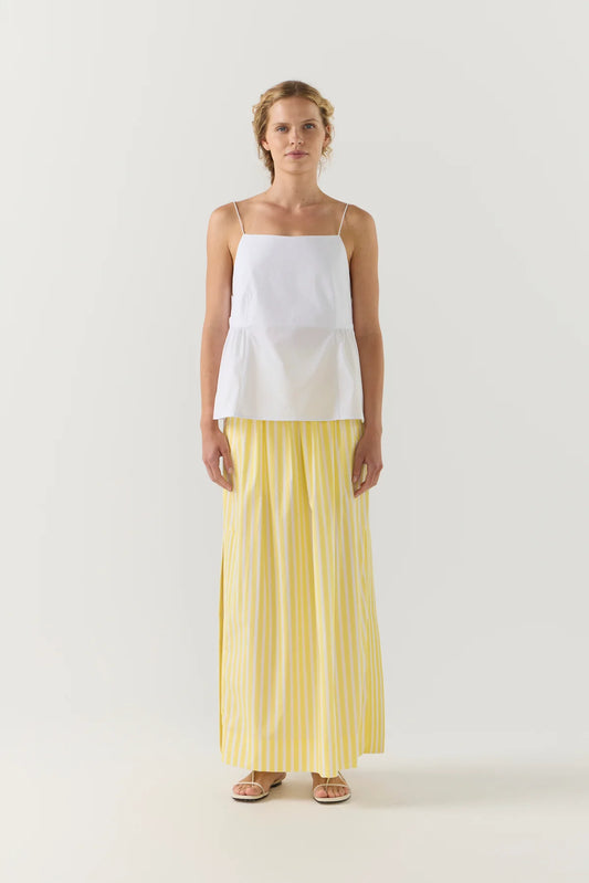 Brooke Skirt in Lemon Stripe Polin