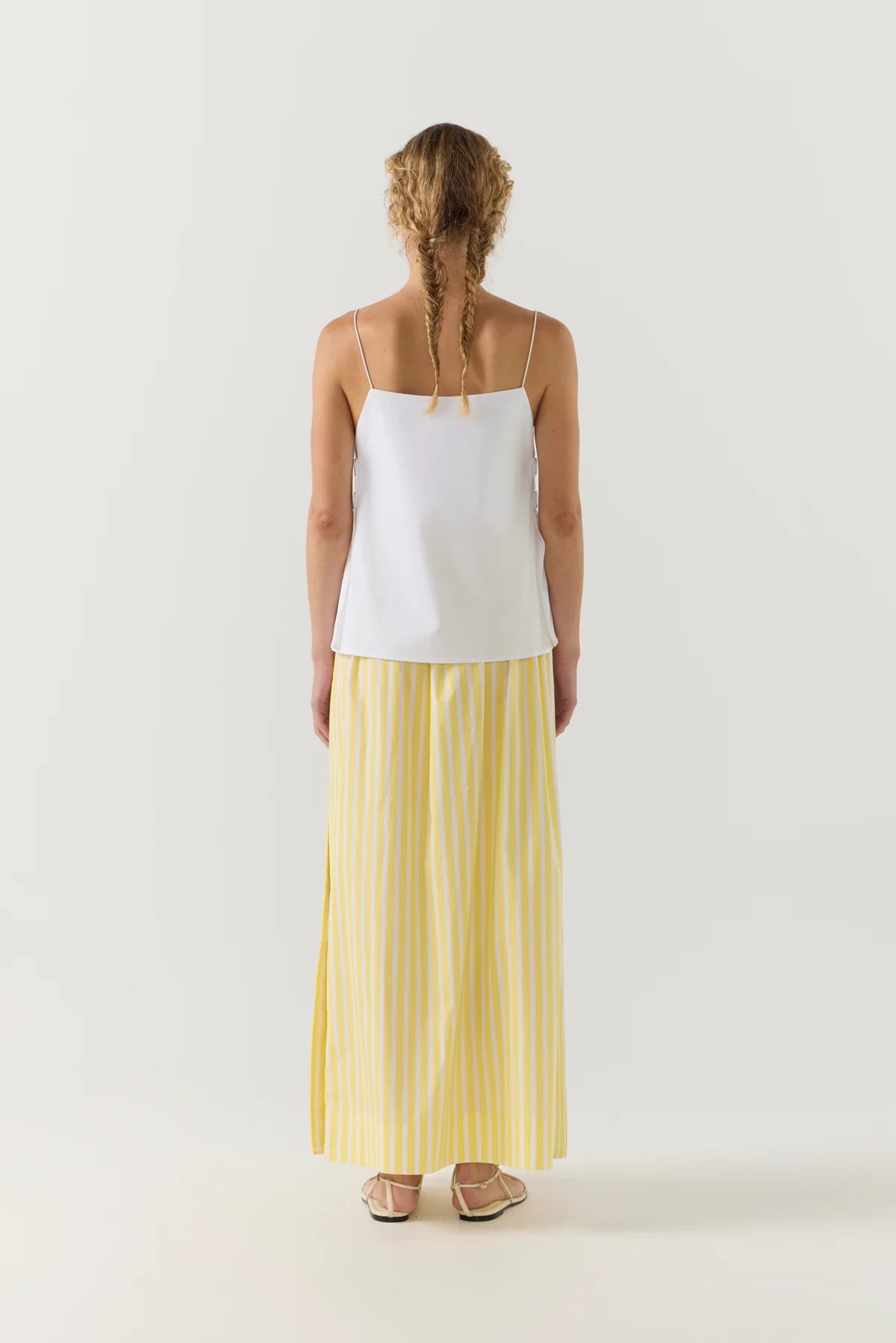 Brooke Skirt in Lemon Stripe Polin
