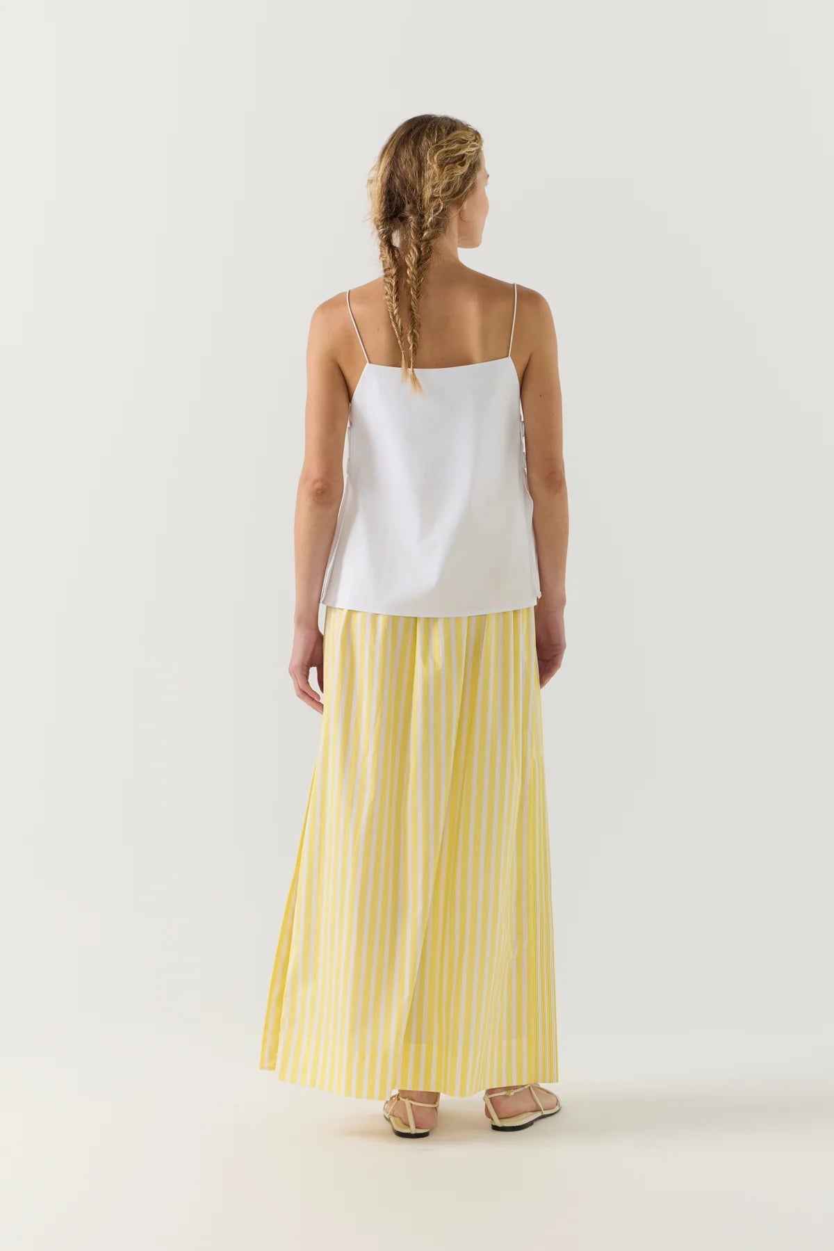 Brooke Skirt in Lemon Stripe Polin