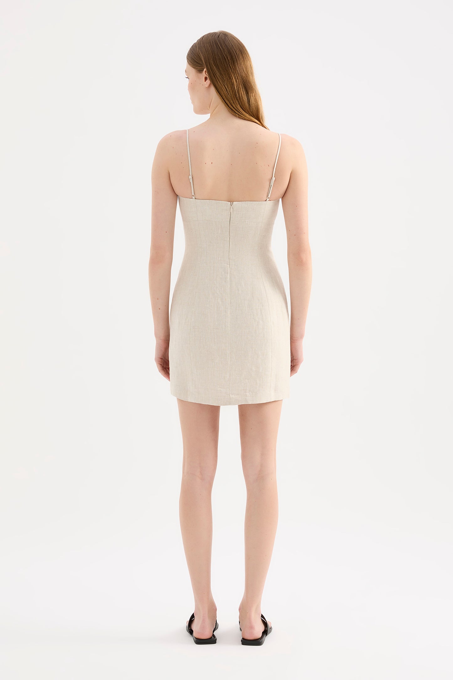 Carmela Linen Mini Dress