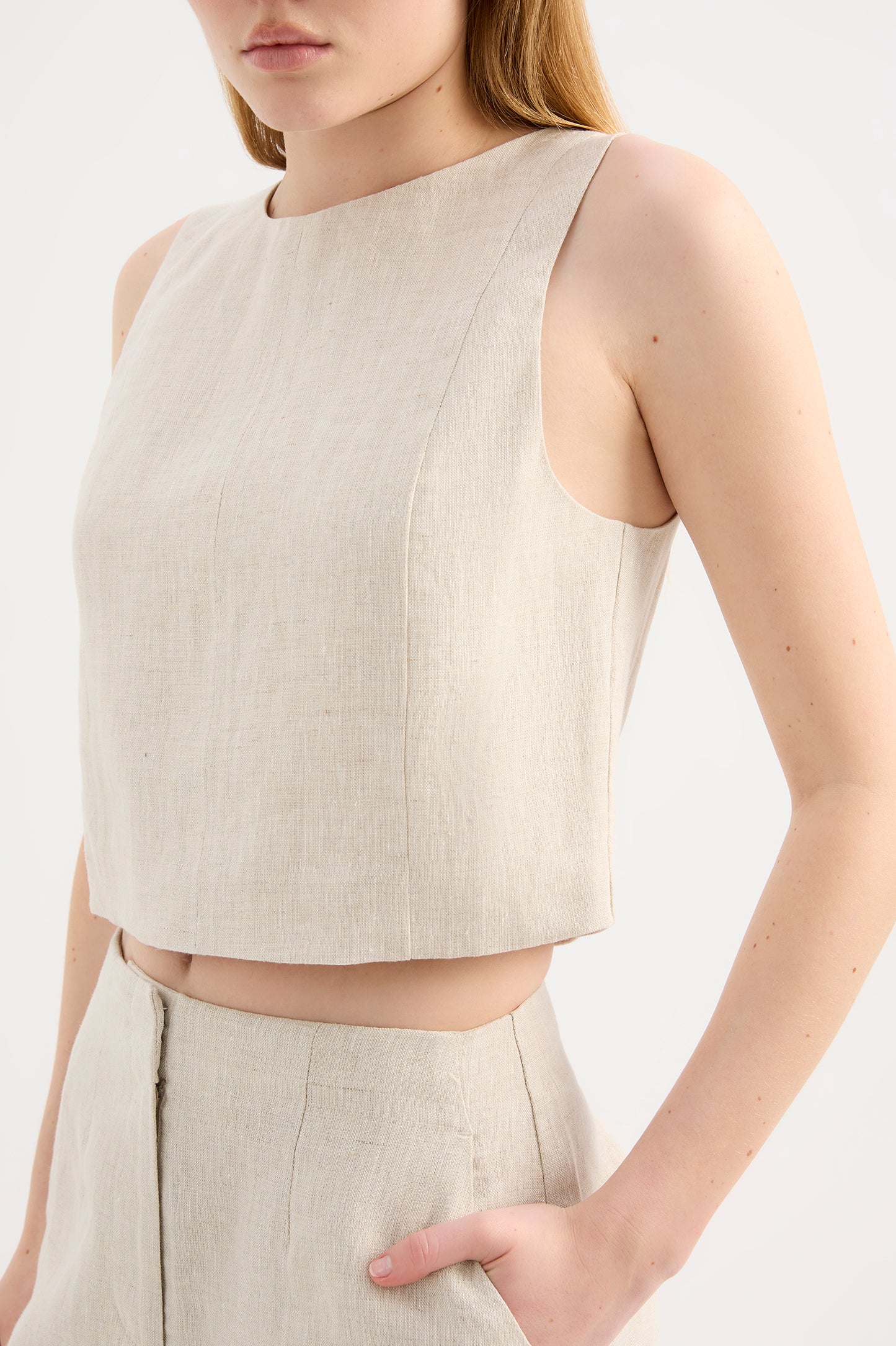 Marli Linen Top