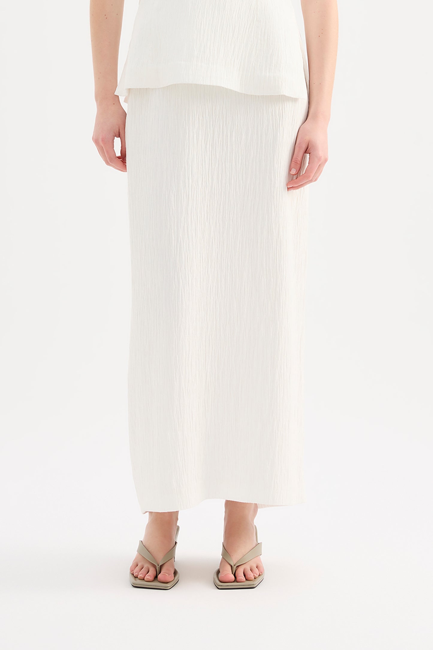 Danika Maxi Skirt in Salt