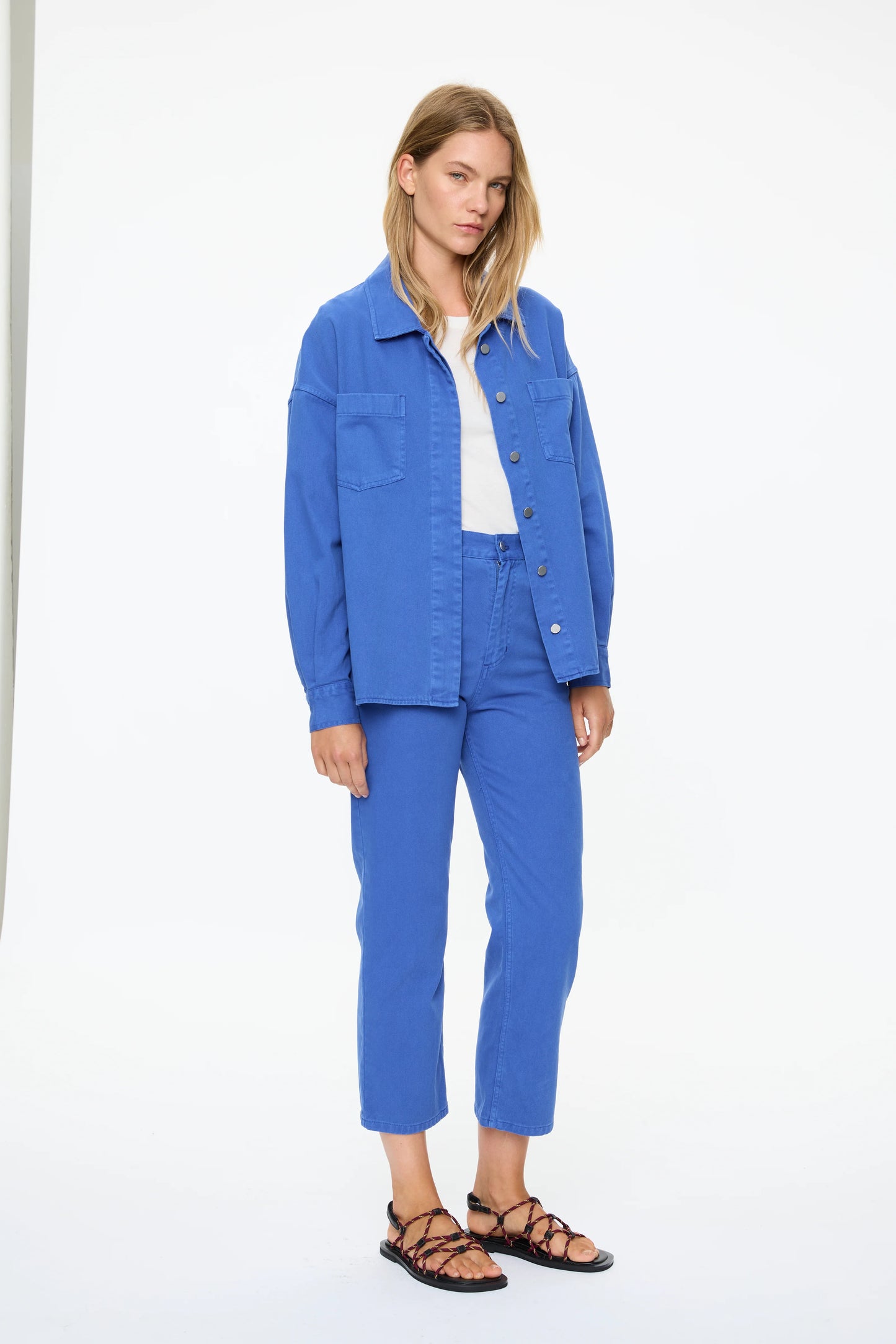 Liora Shacket in Cobalt