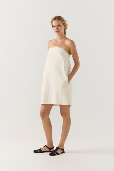 Selma Dress in Off White Broderie Anglaise