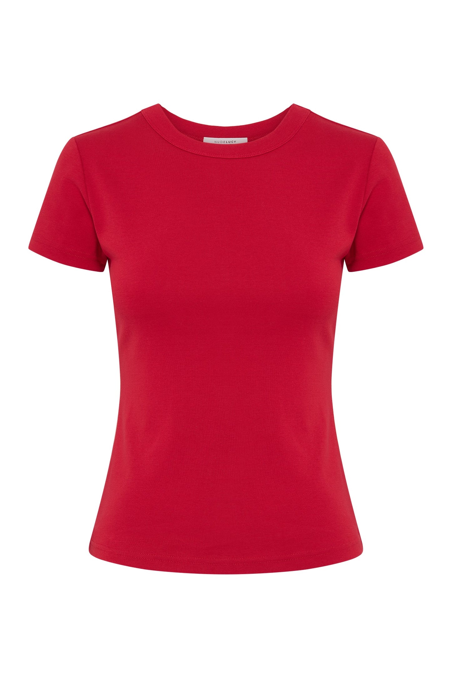 Organic Baby Tee in Cherry Red