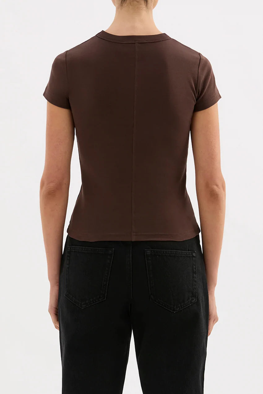 Organic Baby Tee in Chocolate