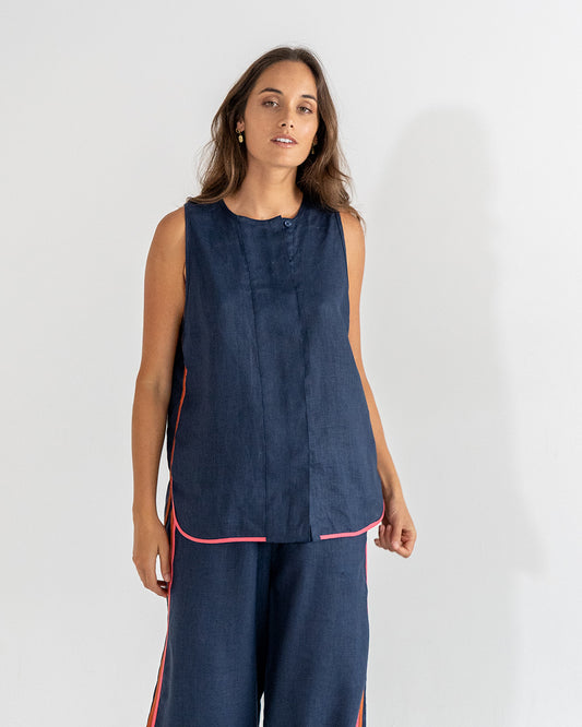 St Mortiz Tank in Navy