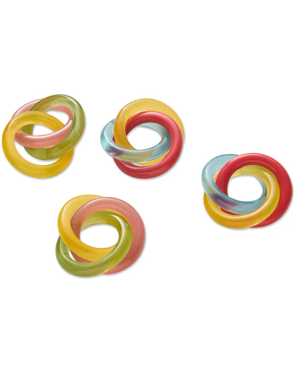 Bejewelled Trinity Napkin Rings Set