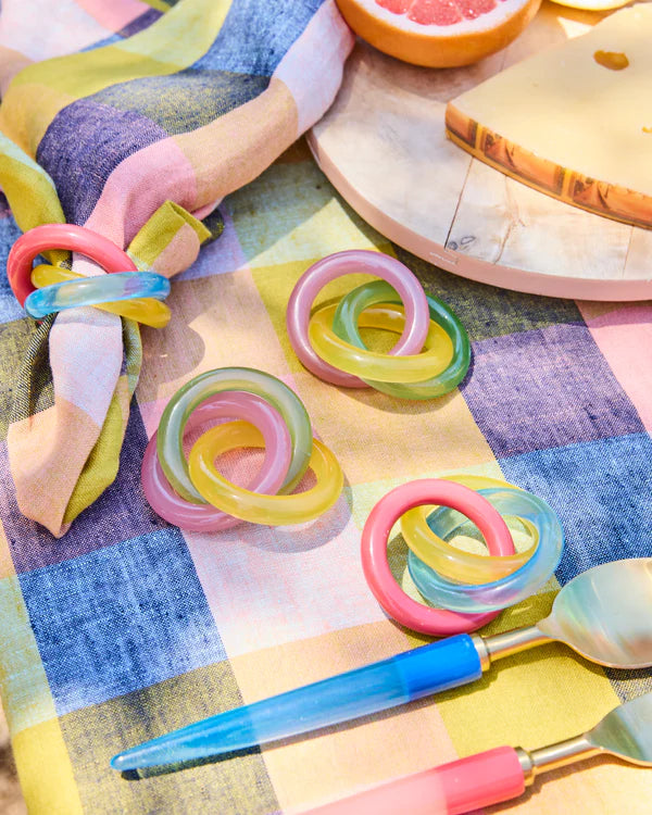 Bejewelled Trinity Napkin Rings Set