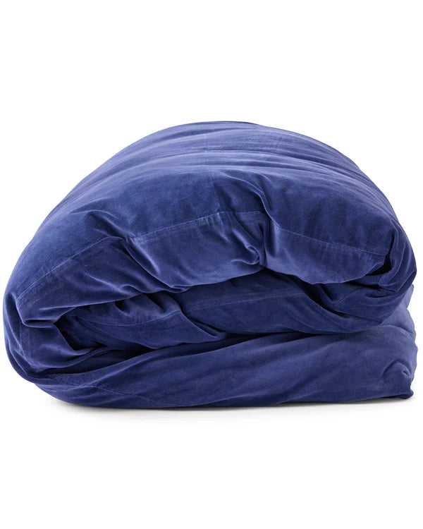 Navy Velvet Quilt Cover