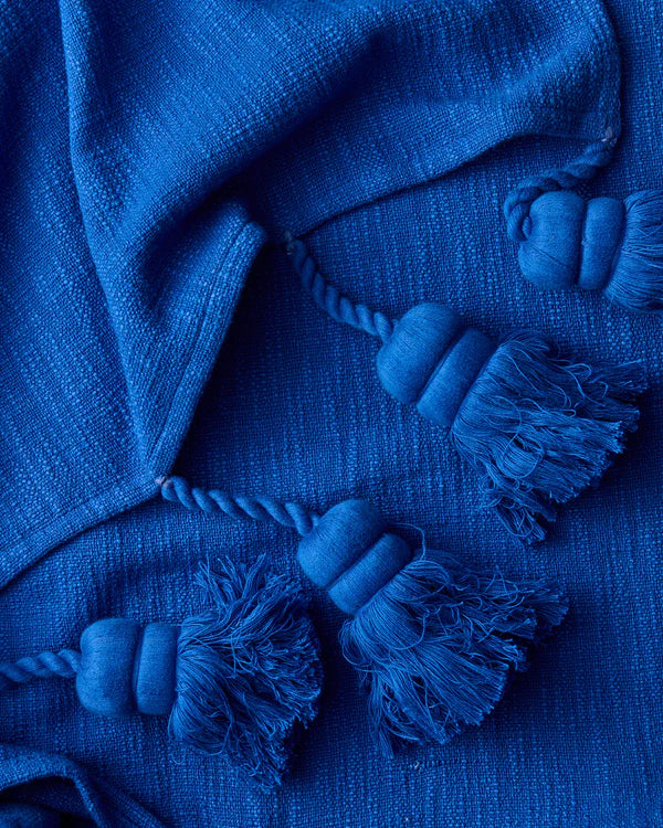 Ultra Marine Tassel Throw