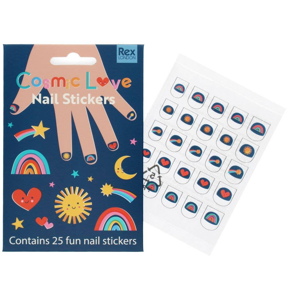 Rex London Child Nail Stickers - Cosmic Love