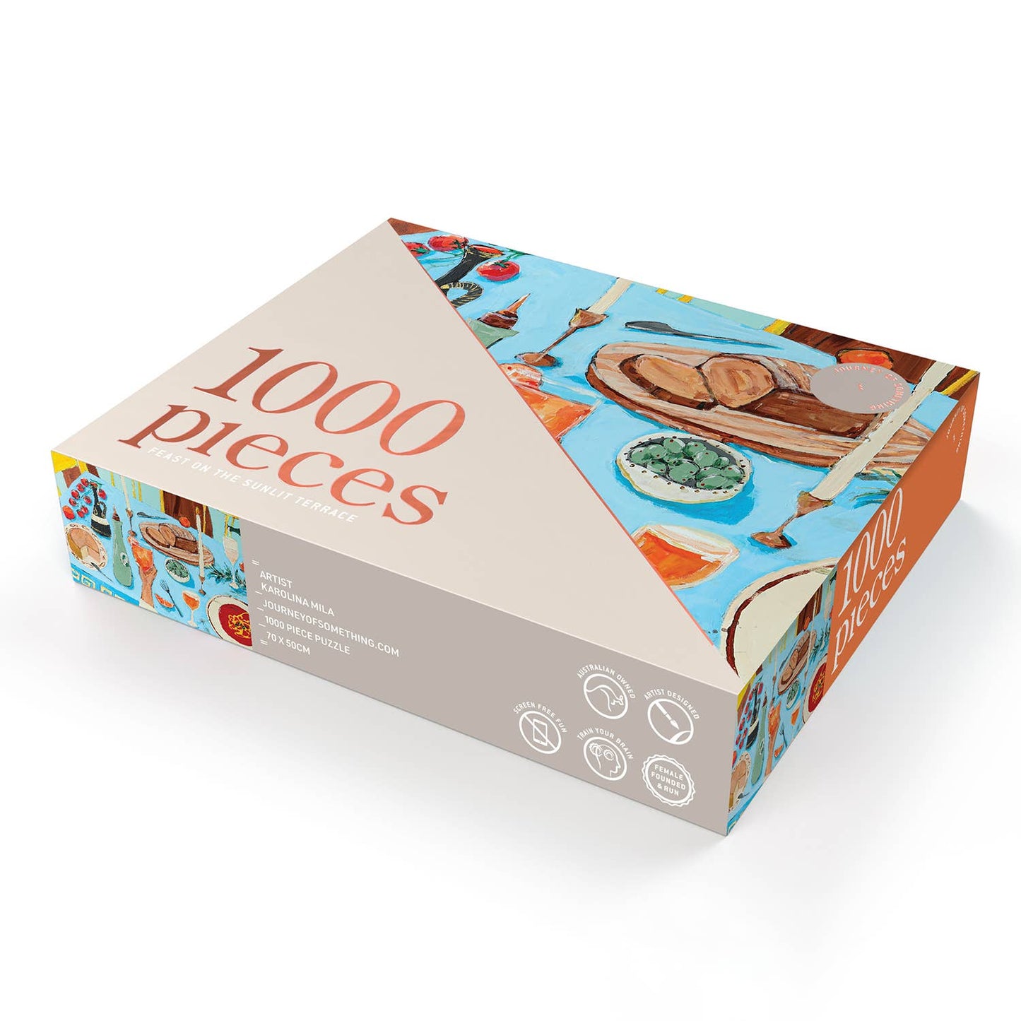 1000 Piece Puzzle - Feast On The Sunlit Terrace