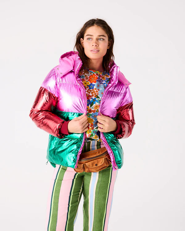 Joy Foil Puffa Jacket