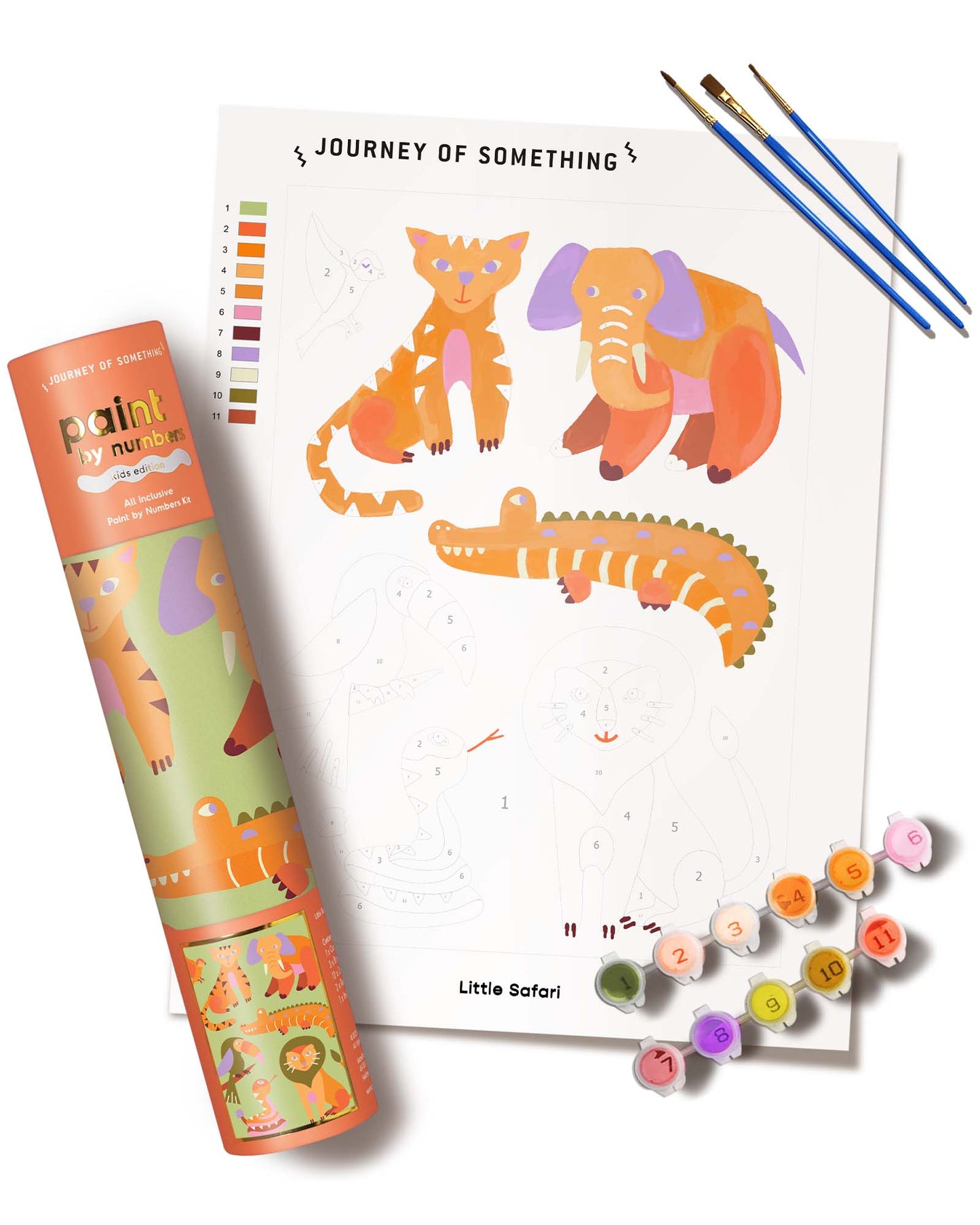New - Kids Paint by Numbers - Little Safari