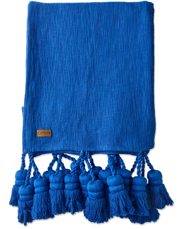 Ultra Marine Tassel Throw