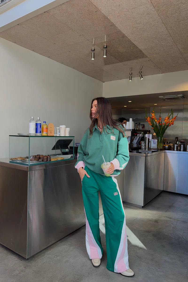 Mallorca Track Pant in Sea Green