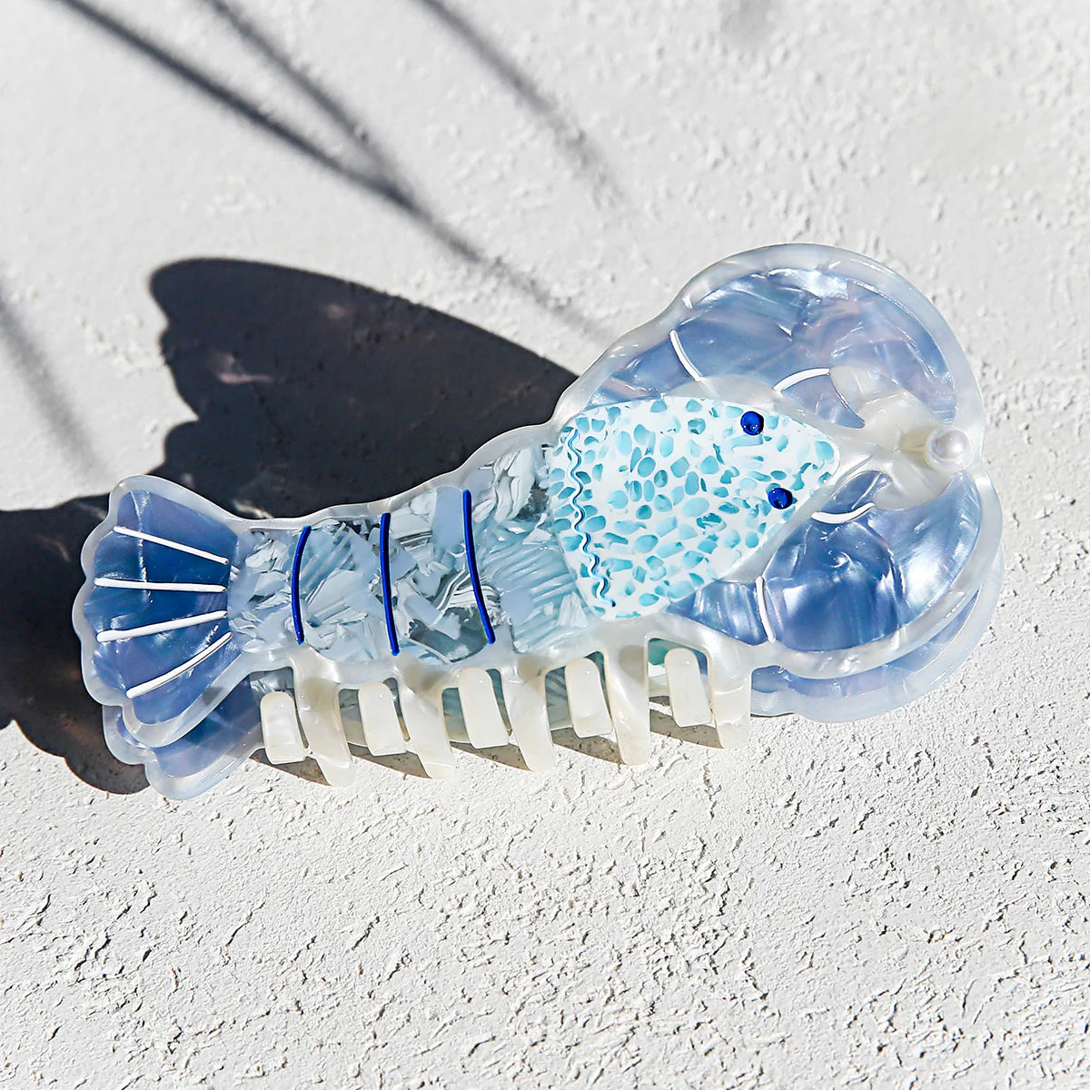 Lobster Hair Clip in Blue