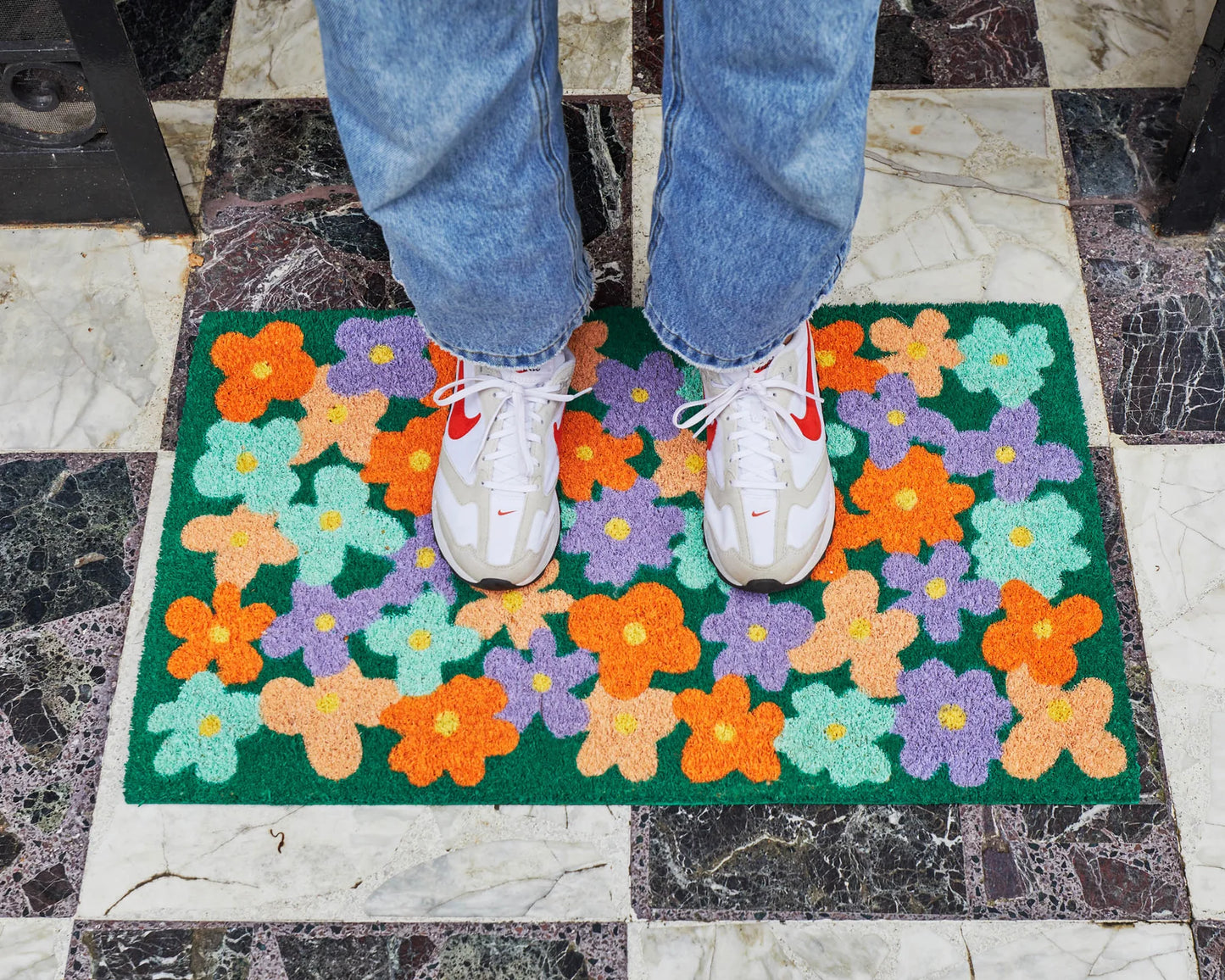 Bush Daisy Coir Door Mat