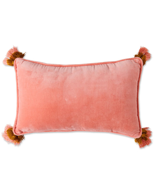 Coral Velvet Souk Cushion
