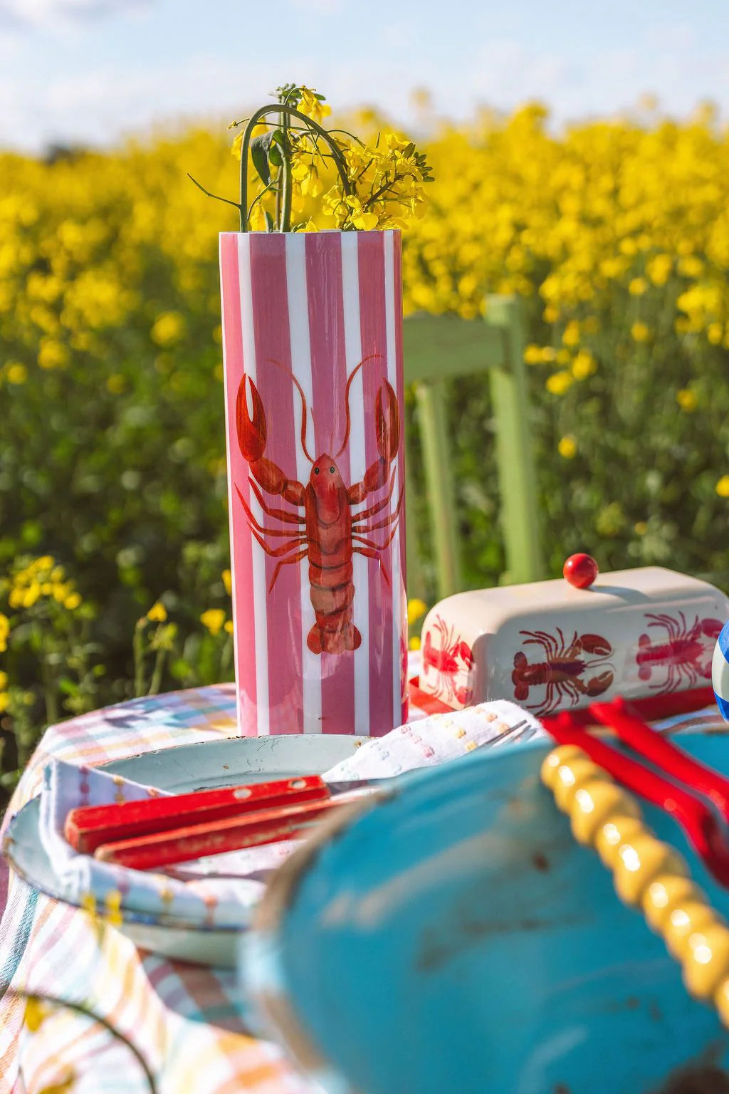 Pink Stripe Lobster Dish