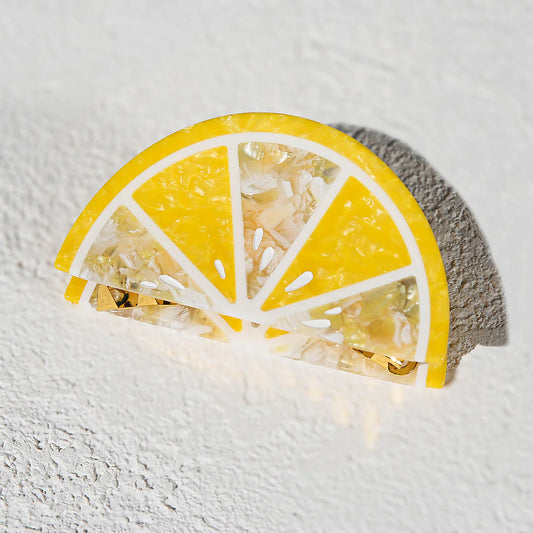 Lemon Wedge Claw Clip