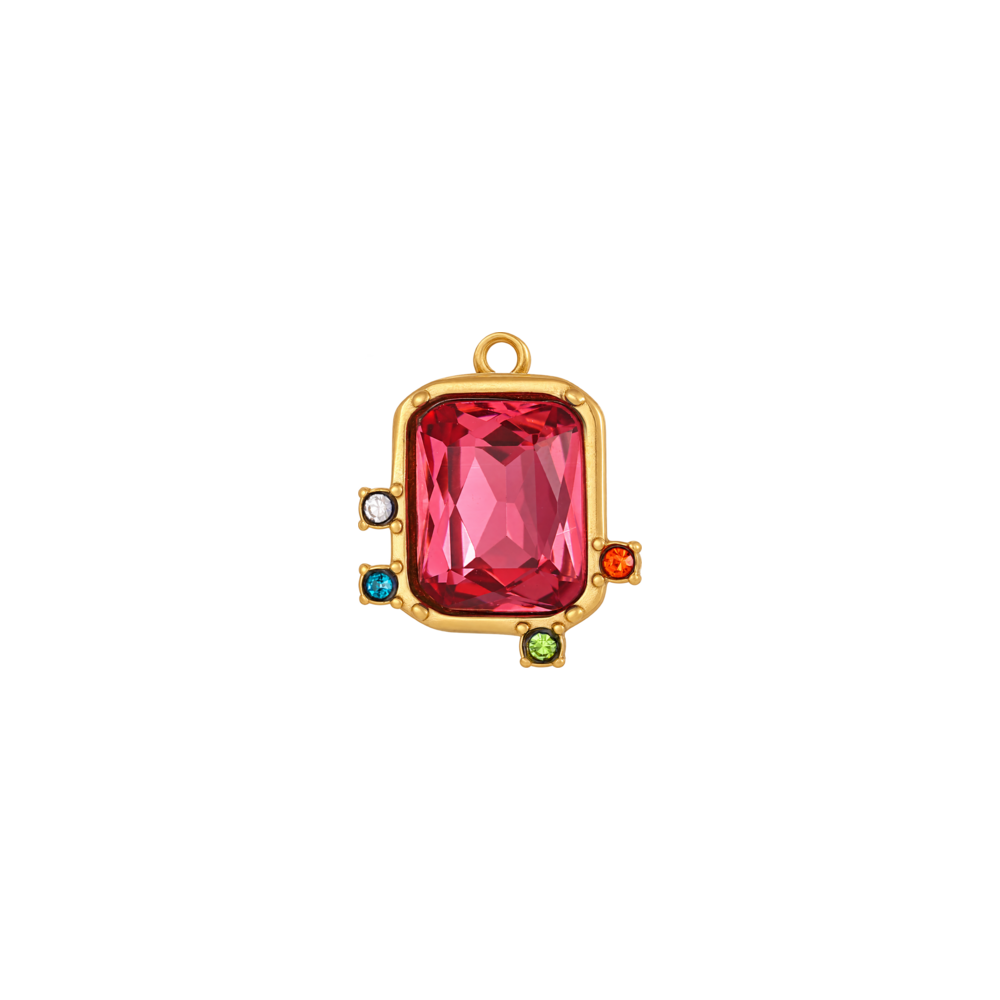 Pink Gem Charm
