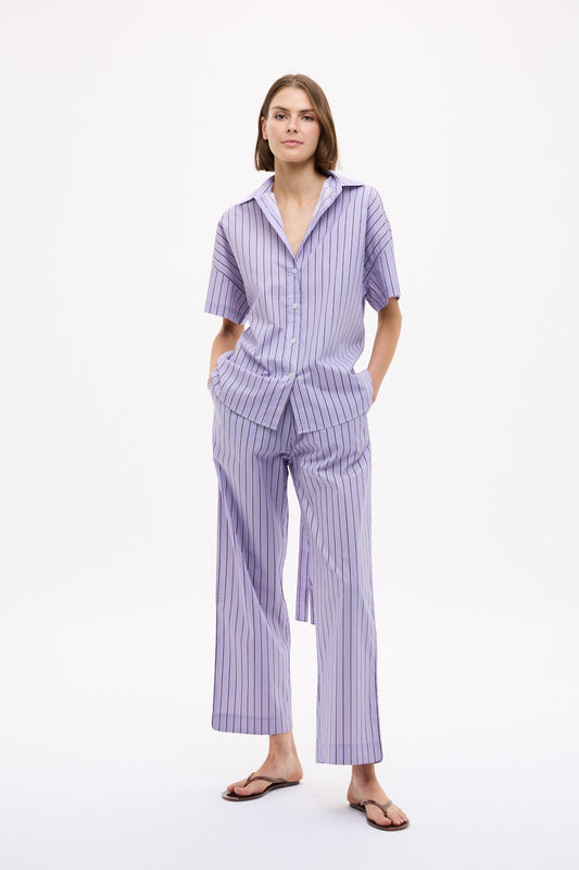 Bahia Pants in Lilac, Fig and Natural