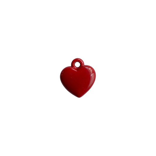 Red Bubble Heart Charm