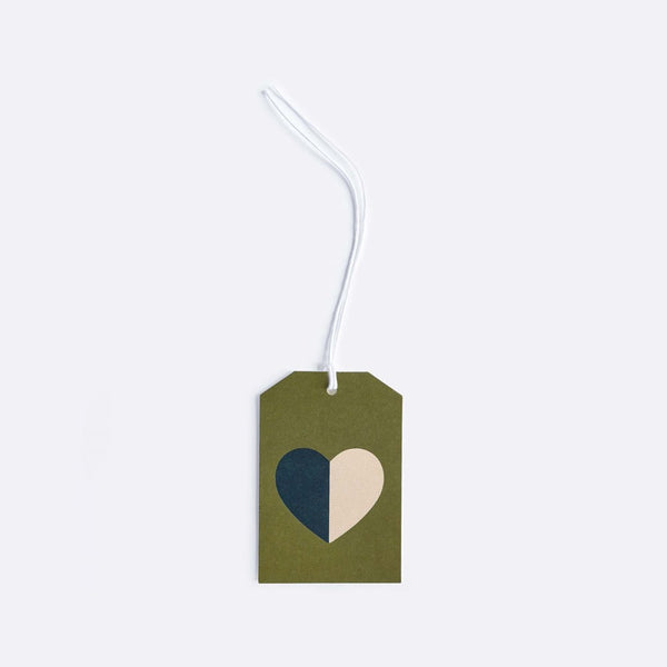 Half and Half Heart Gift Tag