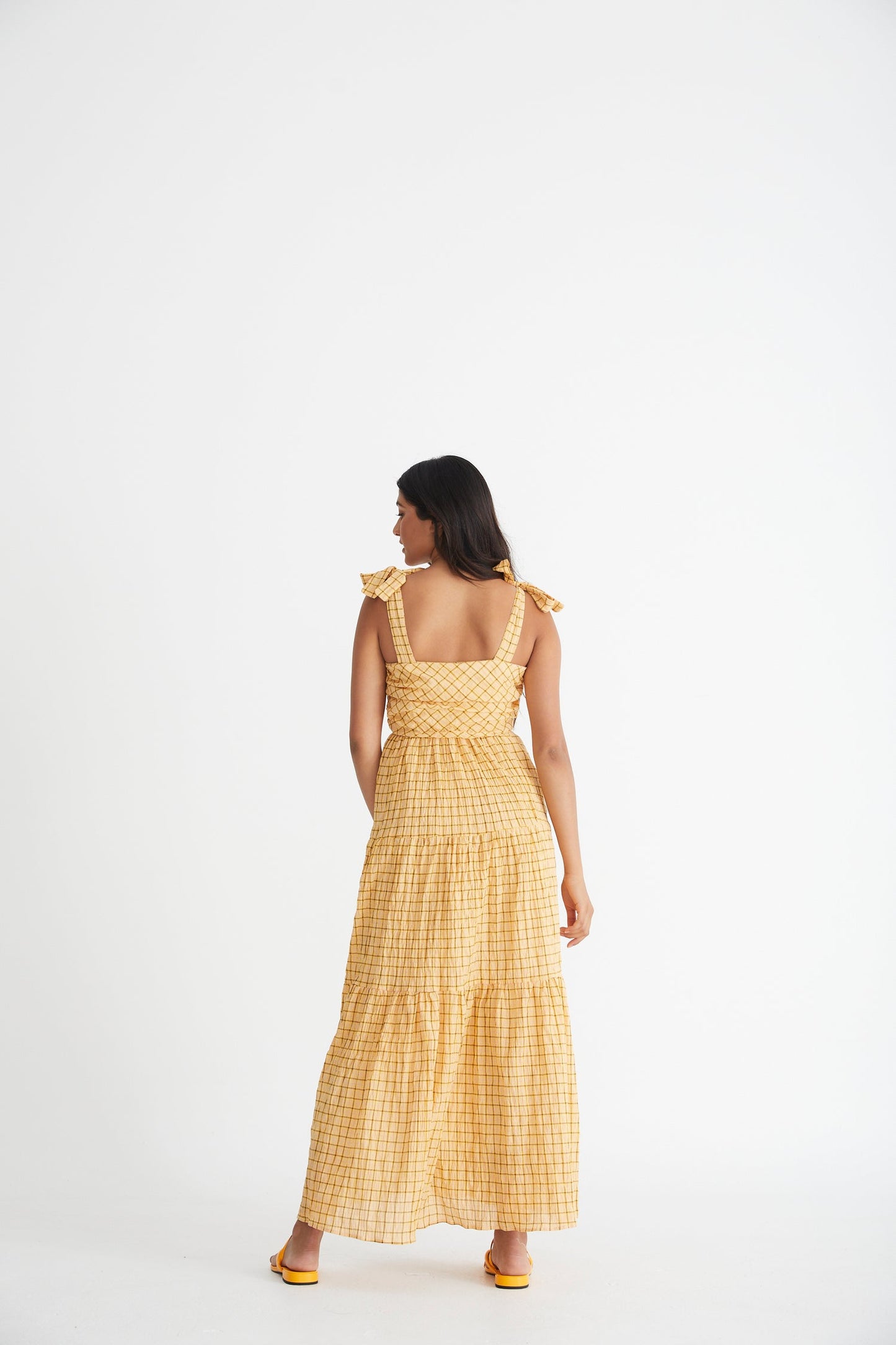 Back view of Sunflower Maxi dress