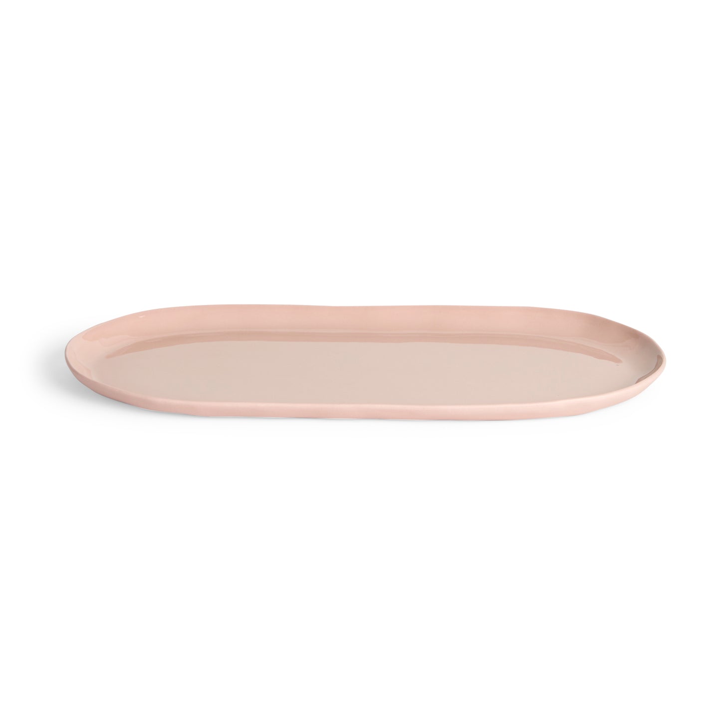 Cloud Oval Dish in Icy Pink