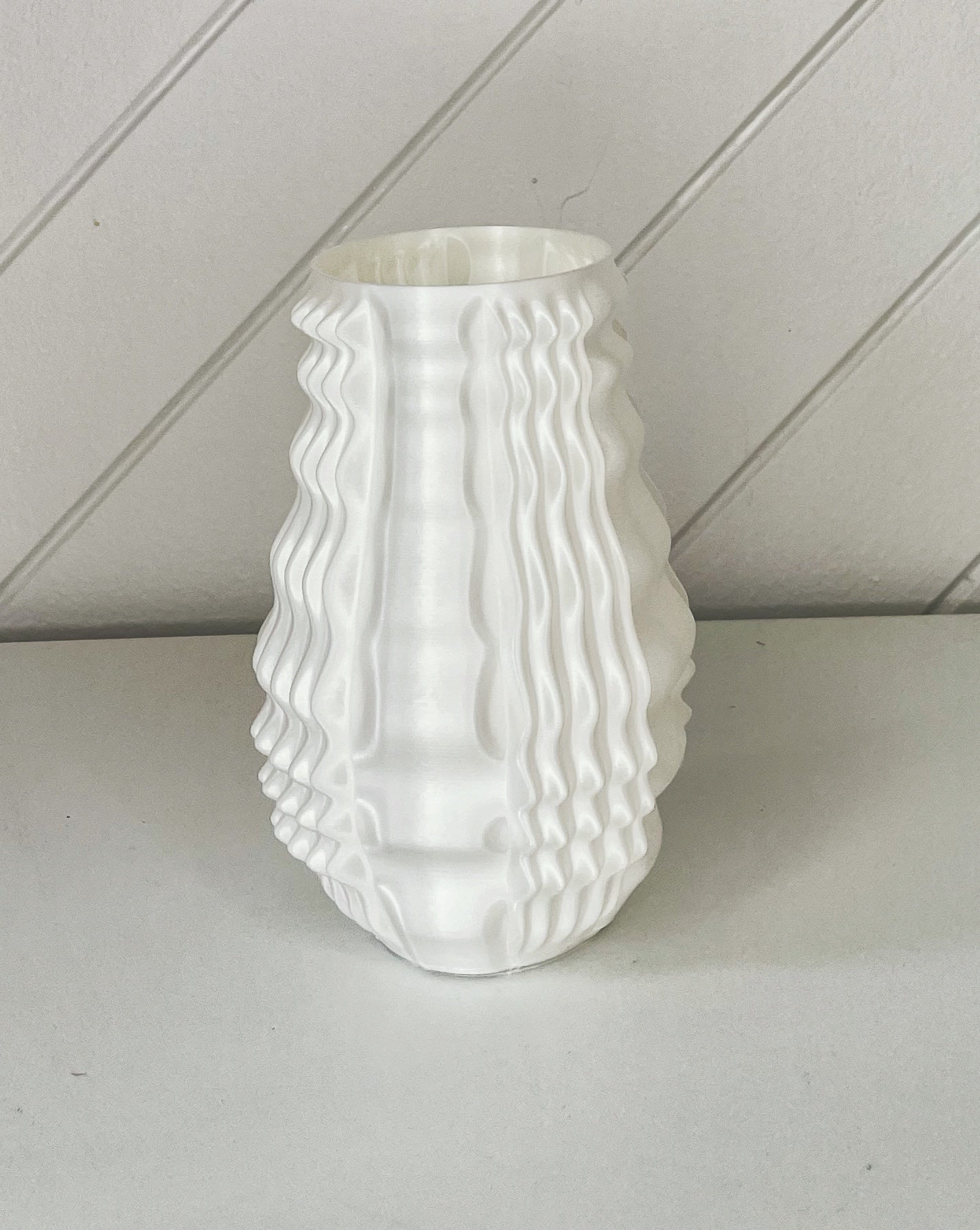 Small Art Deco Vase in White
