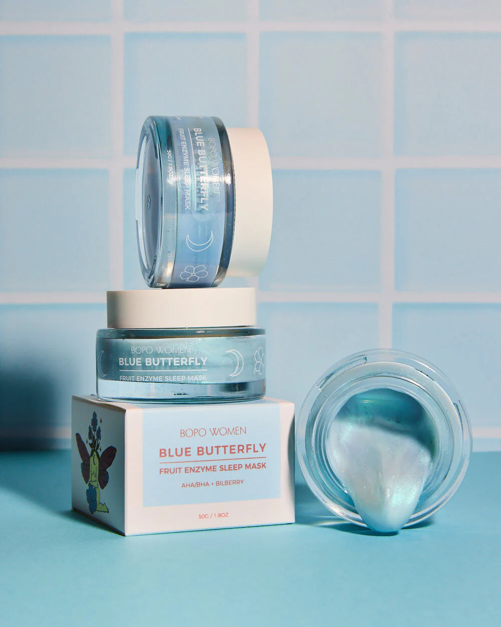 Blue Butterfly Fruit Enzyme Sleep Mask