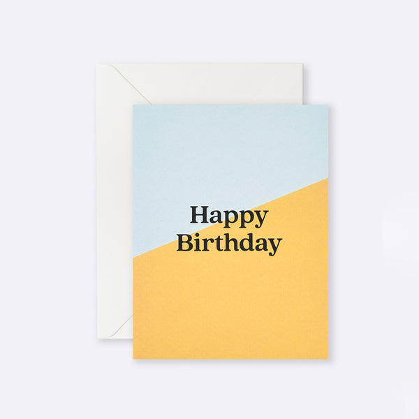 Happy Birthday Yellow Angle Gift Card