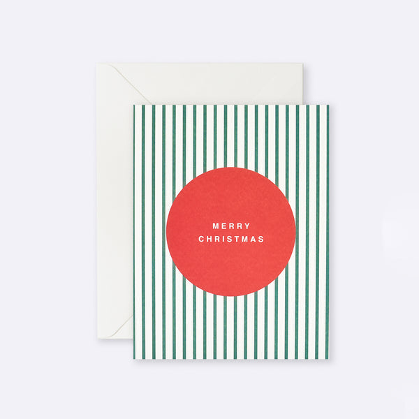 Merry Christmas Stripe Gift Card