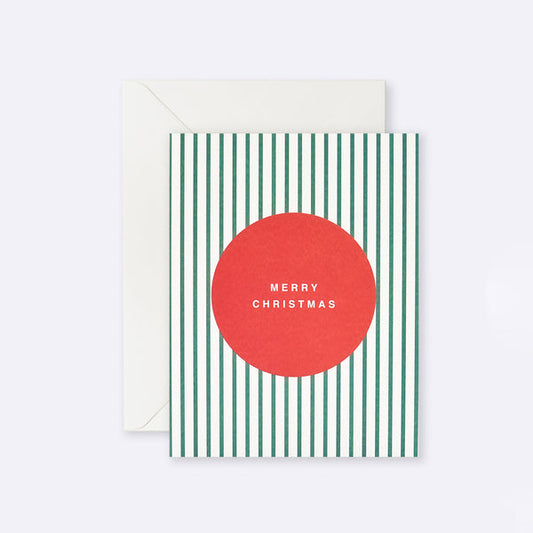 Merry Christmas Stripe Gift Card