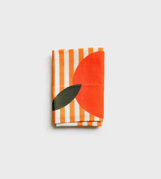 Stripe Orange Tea Towel