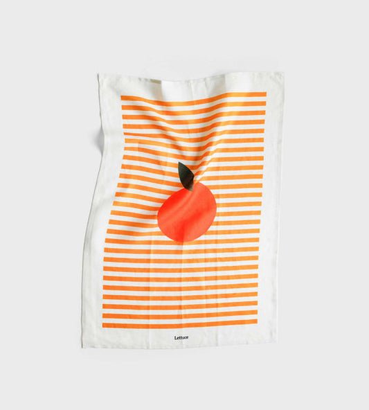 Stripe Orange Tea Towel