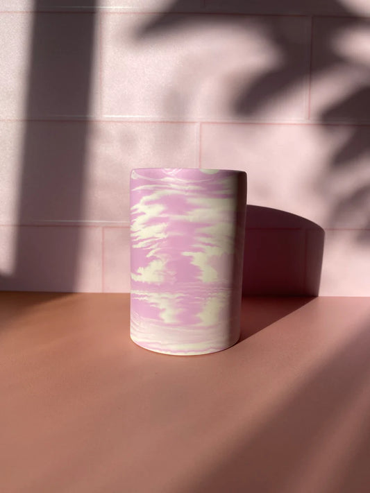Lilac Dreams Marbled Vase