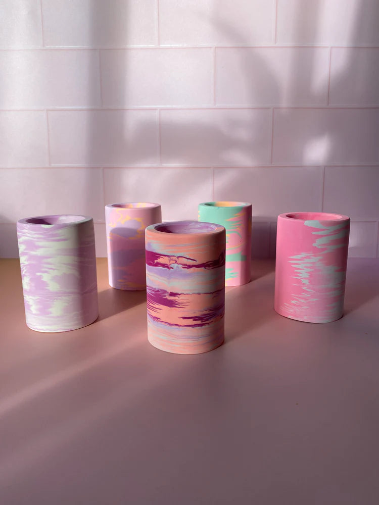Lilac Dreams Marbled Vase