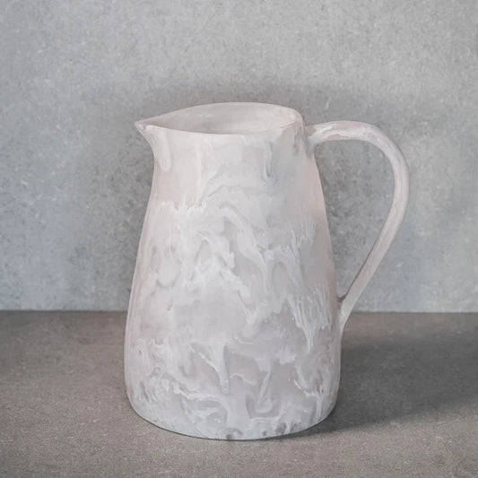 White Resin Water Pitcher